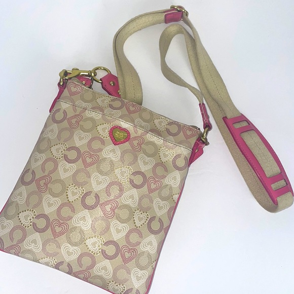 Coach Bags Coach Tan Pink Crossbody Purse Poshmark
